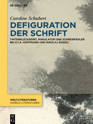 cover image of Defiguration der Schrift